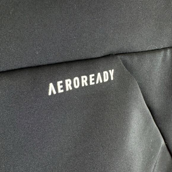 Adidas Black Prime Green Aero Ready Cropped Leggings Small - Picture 4 of 5